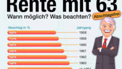 Rente mit 63 Tabelle