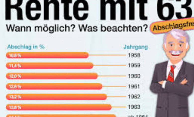 Rente mit 63 Tabelle